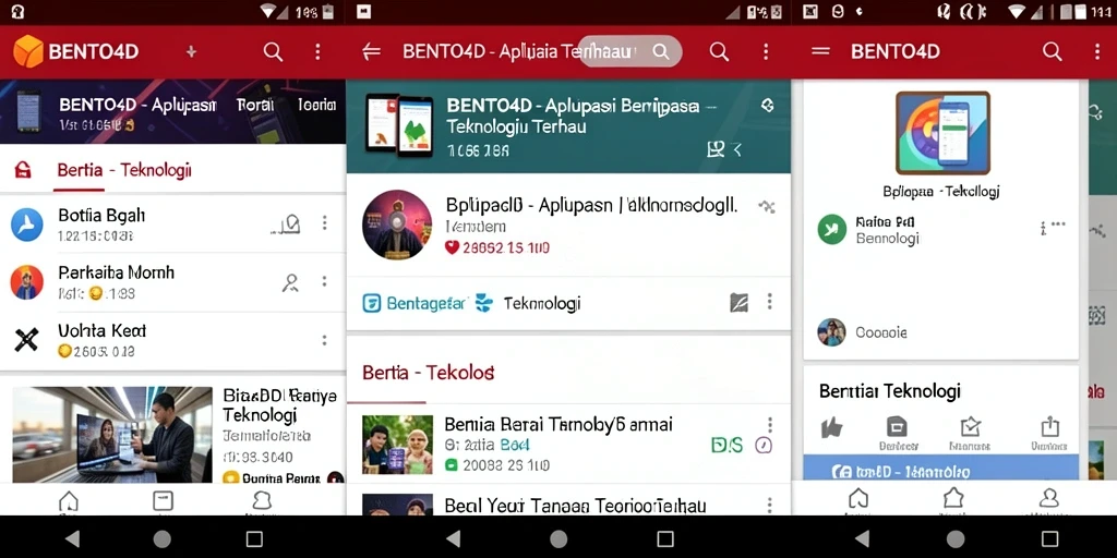 Tampilan antarmuka BENTO4D yang bersih dan informatif.