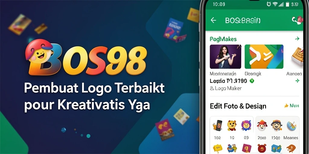 Antarmuka BOS88 menampilkan fitur pembuatan logo yang user-friendly.