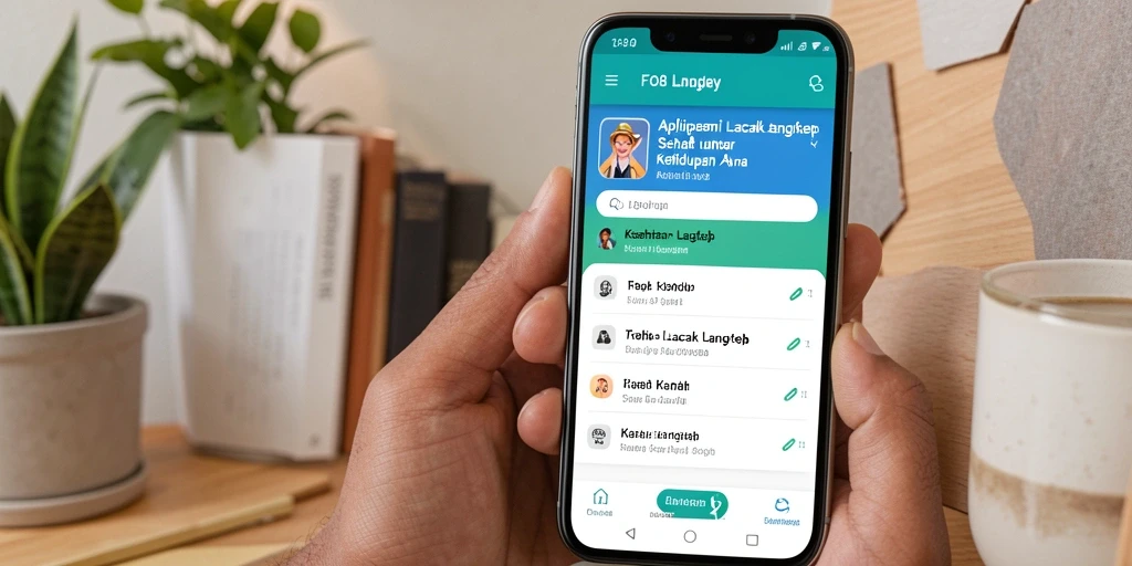 Tampilan antarmuka FO8 dengan fitur Lacak Langkah yang inovatif.
