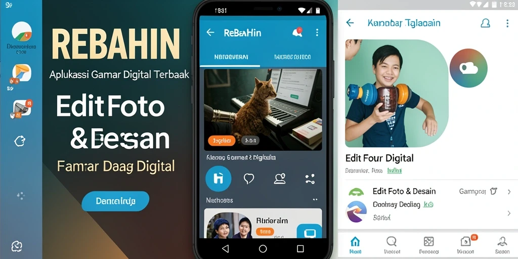 Antarmuka pengguna REBAHIN yang intuitif dan modern.