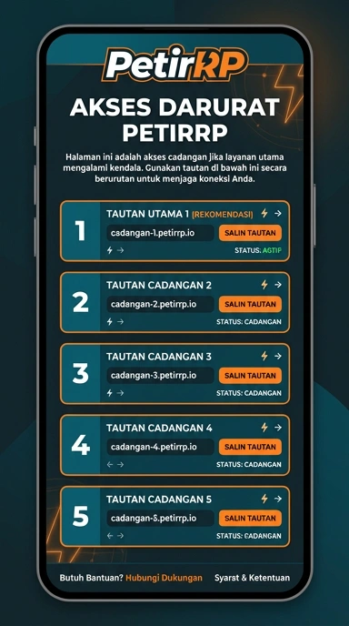 Tampilan link alternatif petirrp